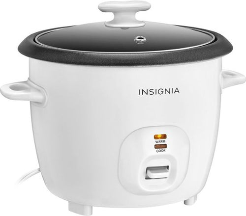 Insignia™ - 2.6-Quart Rice Cooker - White