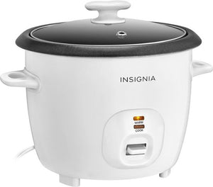 Insignia™ - 2.6-Quart Rice Cooker - White