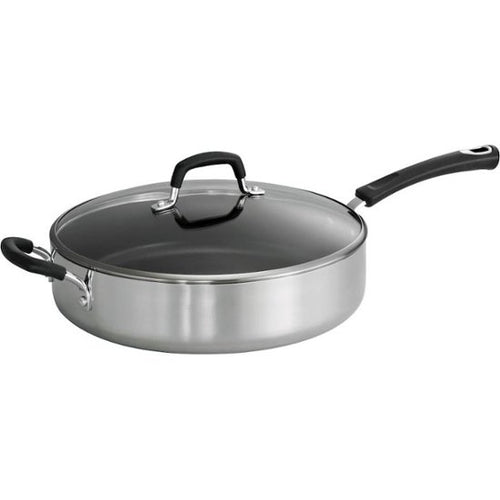 Tramontina - Style 5.5-Quart Covered Saute Pan - Polished Aluminum